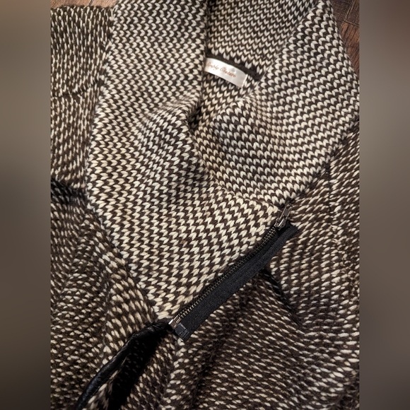 Simply Couture Sweater Women Large Chunky Knit Zipper Neck Open Front Cardigan - Picture 8 of 16